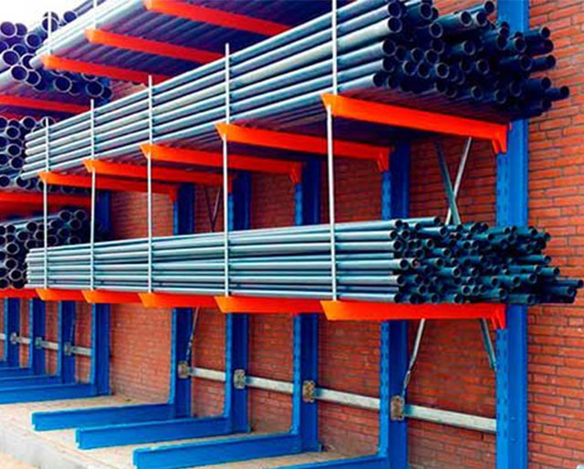 Industrial Outdoor Cantilever Shelving Unit