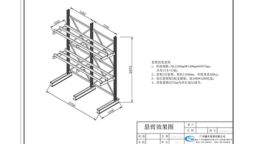 cantilever shelving system