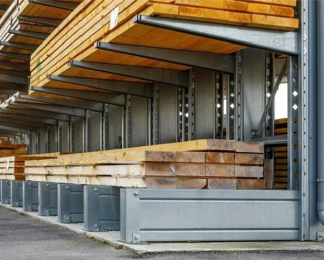 Single Sided Cantilever Sheet Steel Storage