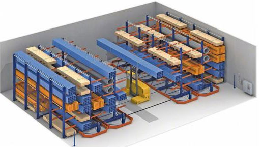 cantilever roll out racking