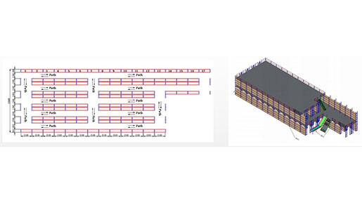 warehouse shelving layout