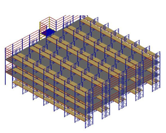 Steel Mezzanine Floor For Storage Racking System