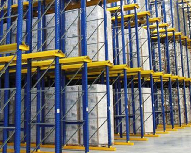 Drive In Drive Through Pallet Storage System