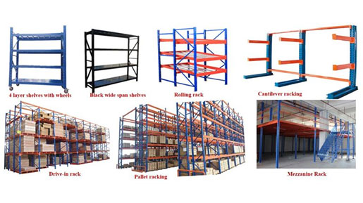 blue pallet racking