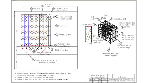 pallet rack drum cradle