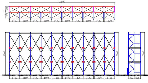 pallet rack storage system