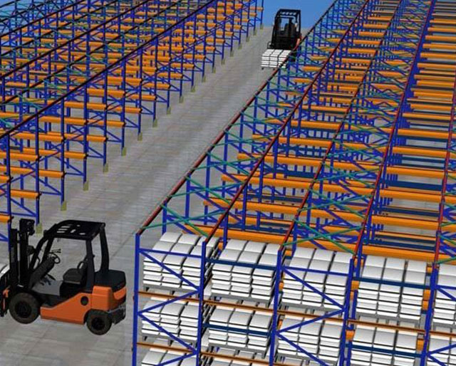 Industrial Drive In Pallet Rack