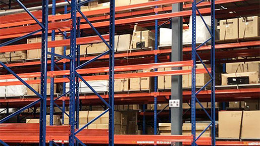 blue pallet racking