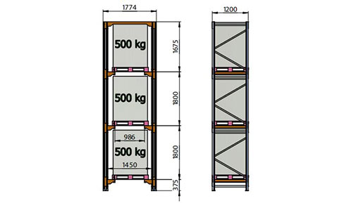 conventional pallet racking