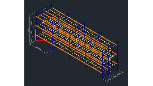 white pallet racking