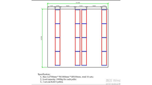 warehouse pallet storage rack