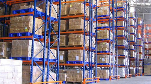 blue pallet racking