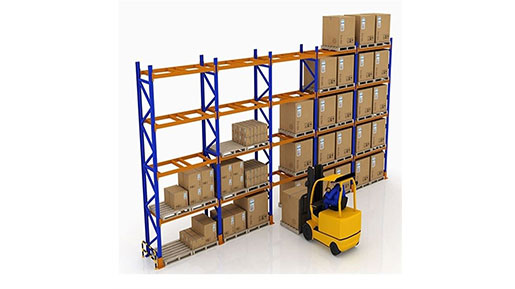 single deep pallet rack