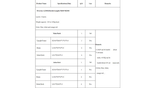 warehouse racking company