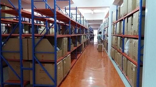 warehouse storage shelves