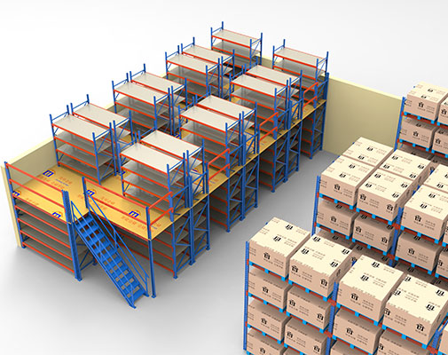 Integrated Mezzanine Shelving