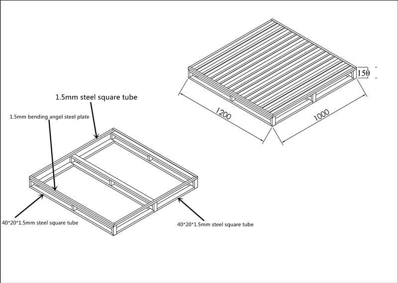 Steel Galvanized Pallet Project